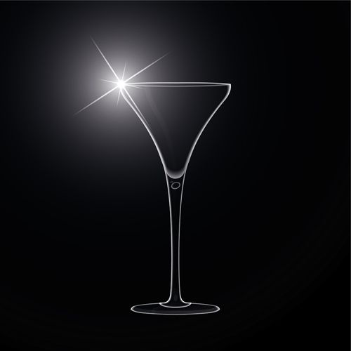 Delicate Martini glass vector 03 martini glass delicate   