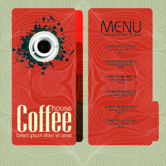 Coffee house menu cover design 04 menu house Coffee house coffee   