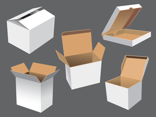 Different blank Packaging design vector set 02 packaging pack different   