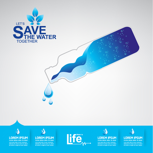 Save water infographics template vector 11 water template save infographics   