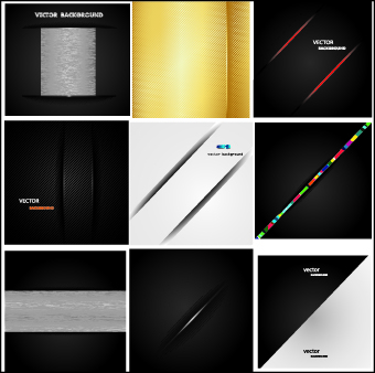 Dark metal backgrounds vector set 04 metal dark backgrounds background   