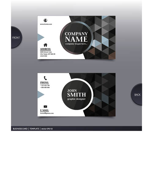 Best company business cards vector design 07 company business cards business   