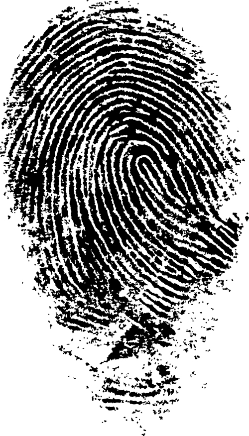 Different Fingerprints design elements vector 03 fingerprint elements element different   