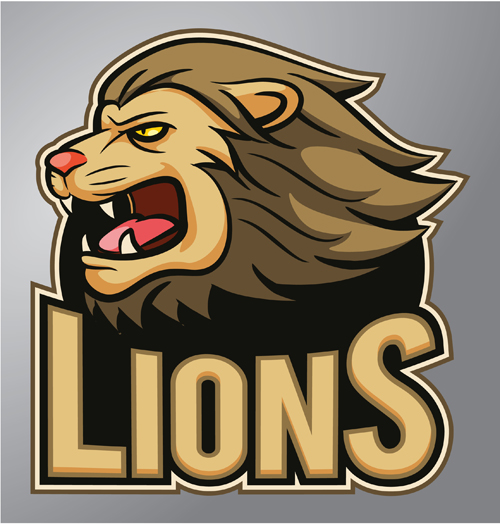 Lions logo vector material logo lions   