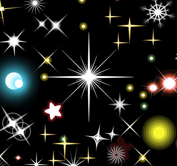 Starlight with snowflake background vector starlight snowflake elements background   