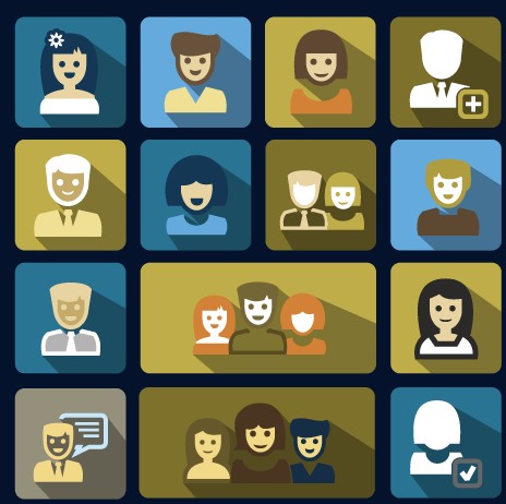 Vector flat social icons set 01 social icons social icon   