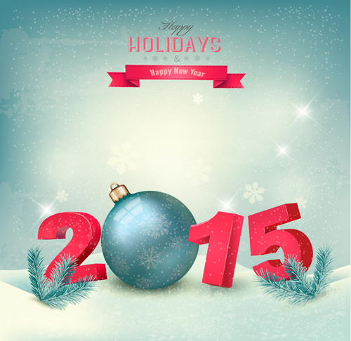 Retro 2015 new year holiday vector background 04 new year holiday background 2015   