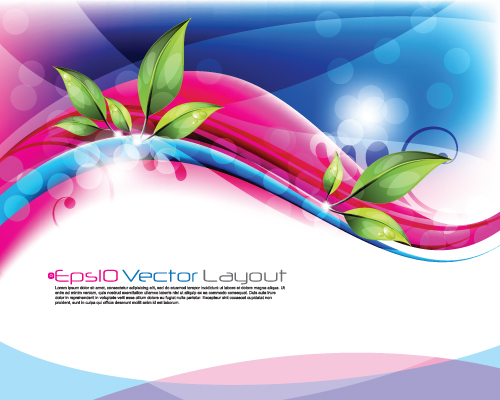 Shiny Colorful wave backgrounds art vector 02 wave shiny colorful   