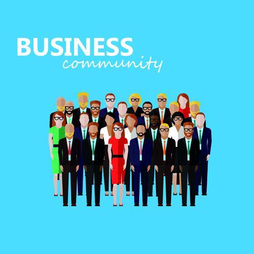 Peoples business design background vector 03 peoples business background   