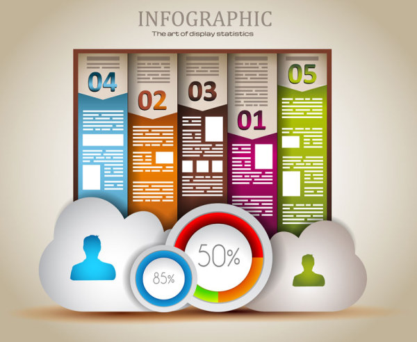 Infographics with data design vector 05 infographics infographic data   