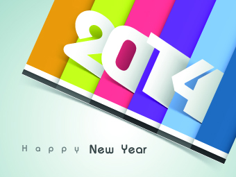 2014 year vector background set 05 year Vector Background background 2014   