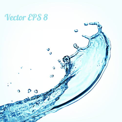 Splash blue water vector background 07 water Vector Background splash blue background   