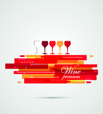 Wine menu design vector set 04 wine menu   