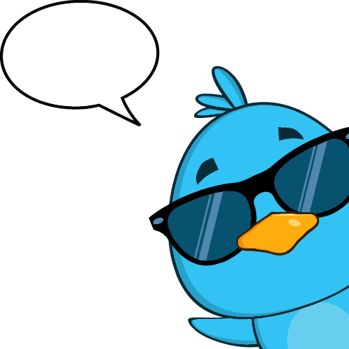 Funny blue bird cartoon vector set 04 funny cartoon blue bird   