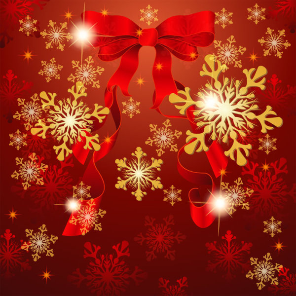 Ribbon with Shiny Christmas backgrounds vector set 02 shiny ribbon christmas   