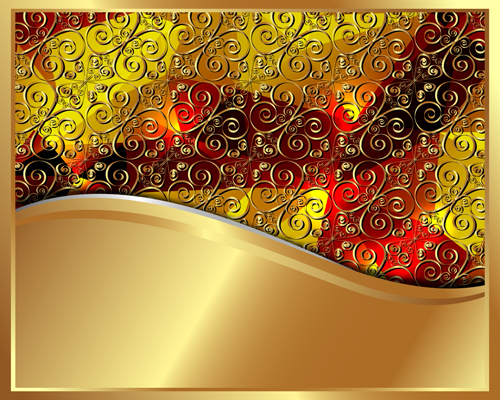 Luxury Golden vector background 04 Vector Background luxury golden background   