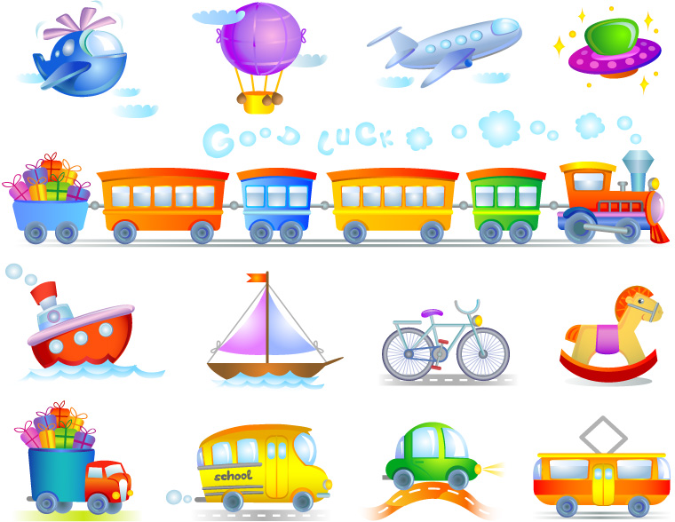 Kids toy cars and planes vector toy plane kid cars car   