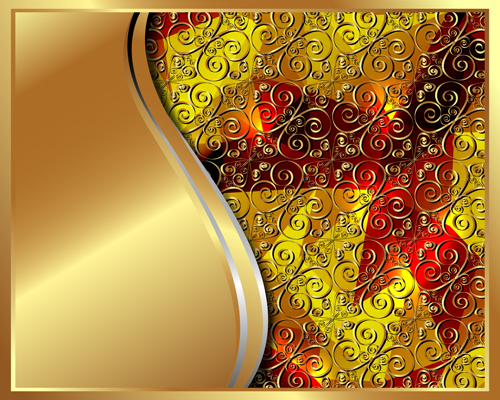 Luxury Golden vector background 05 Vector Background luxury golden background   