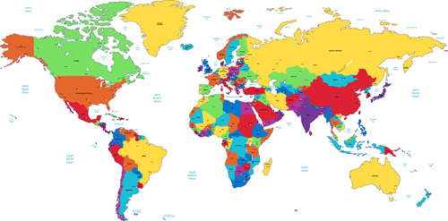 Various Geographical maps design vector set 07 Various maps map Geographical   