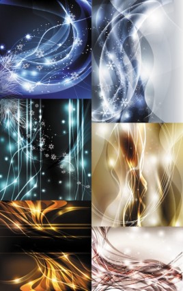 Abstract lines with light dynamic background vector lines light dynamic beautiful background abstract   