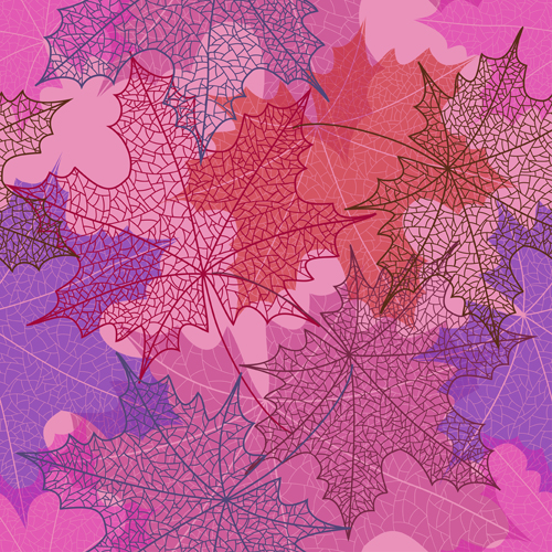 Beautiful autumn leaves vector seamless pattern 05 seamless pattern beautiful autumn leaves autumn   