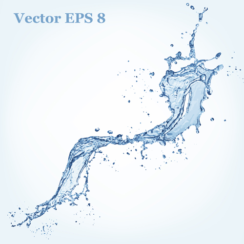 Splash blue water vector background 10 water splash blue background   