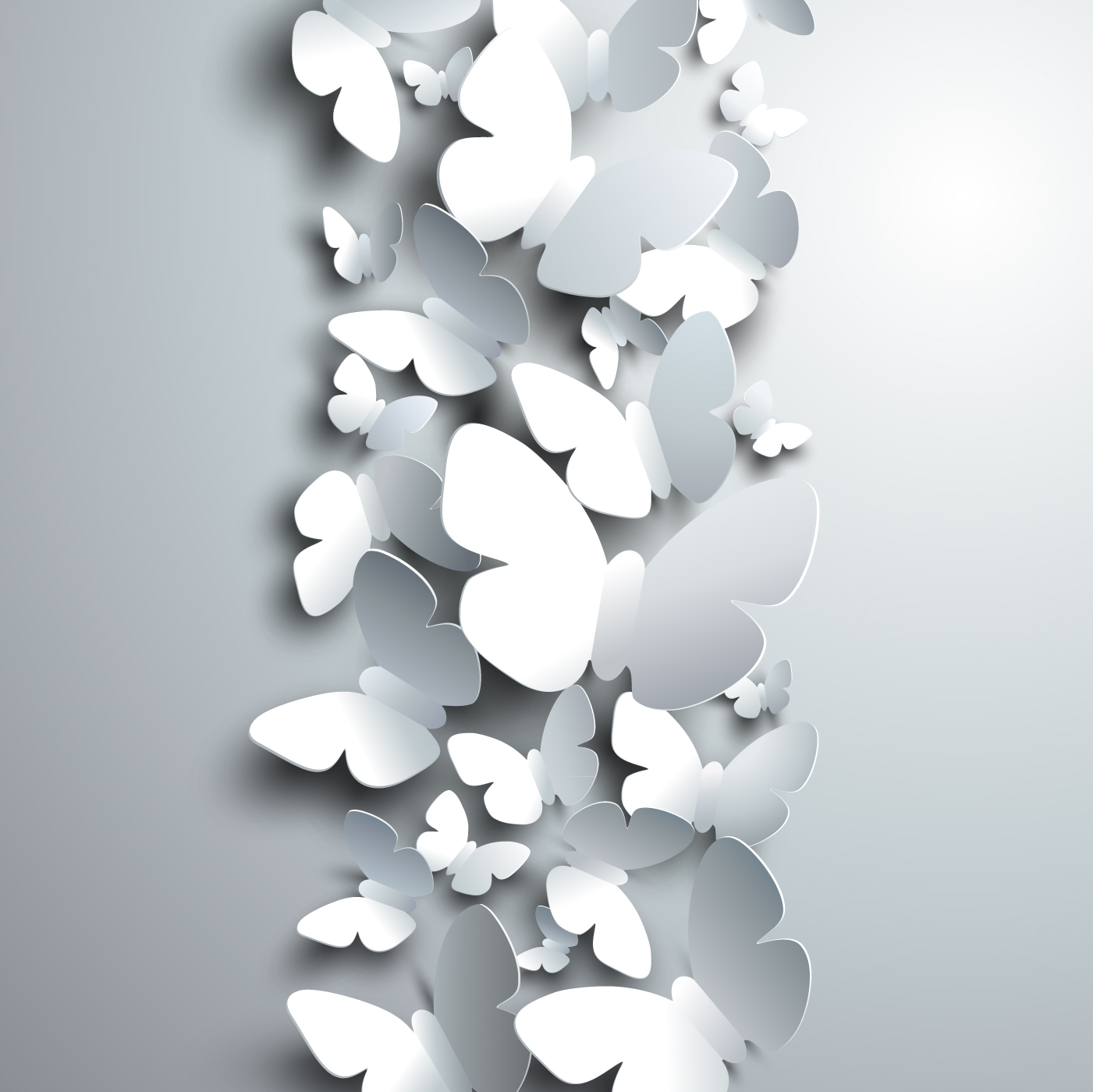 Paper butterflies vector backgrounds 03 Vector Background paper butterflies backgrounds background   