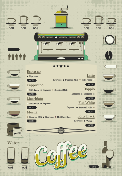 Creative drinks elements infographics vector 02 infographics drinks creative   