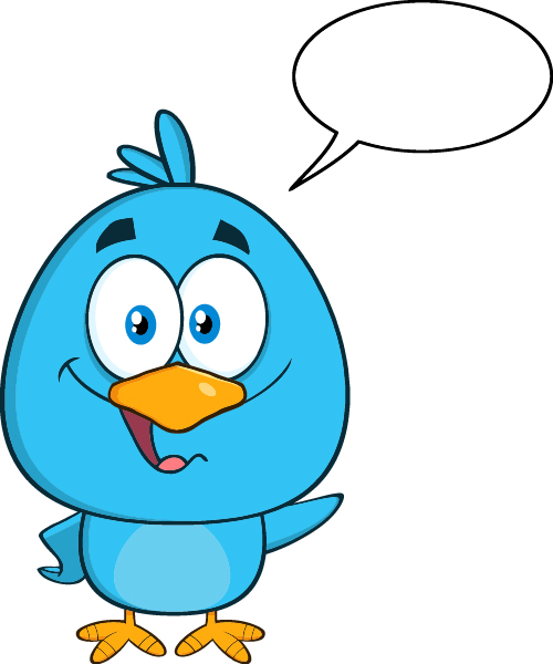 Funny blue bird cartoon vector set 02 funny cartoon blue bird   