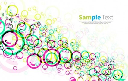 Colorful Circles Design Vector Background Vector Background design colorful circles   