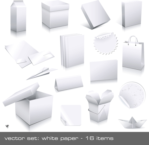 Different blank Packaging design vector set 05 packaging pack different blank   