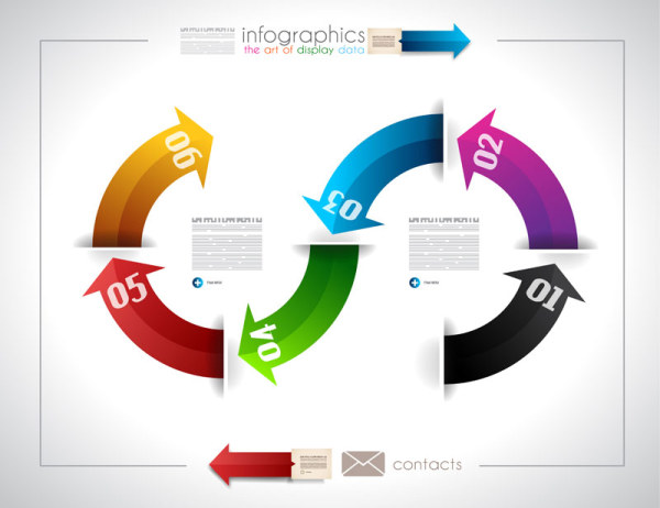 Infographics with data design vector 02 infographics infographic data   
