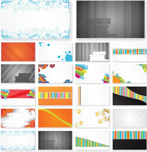 Business Cards Vivid vector set vivid cards   