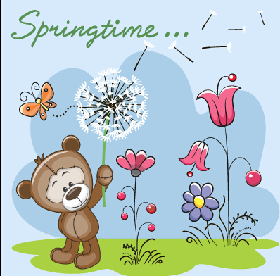Spring lovely animal cartoon vector 03 spring lovely cartoon Animal Spring lovely animal cartoon vector 03 spring lovely cartoon Animal