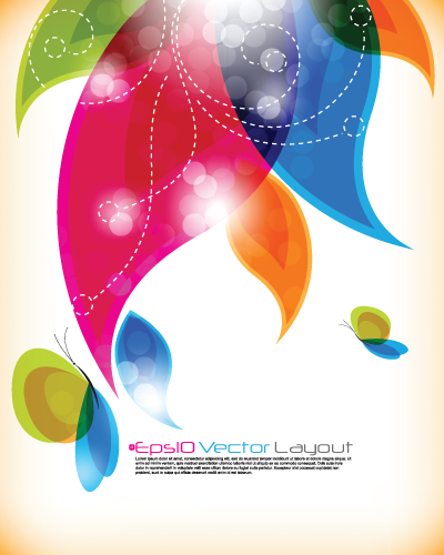 Shiny Colorful wave backgrounds art vector 01 wave shiny colorful   