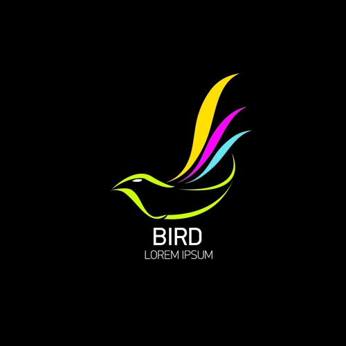 Abstract birds logos creative design vector 04 logo creative birds abstract   