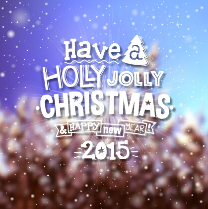 2015 christmas with winter blurred background vector 02 winter christmas blurred background   