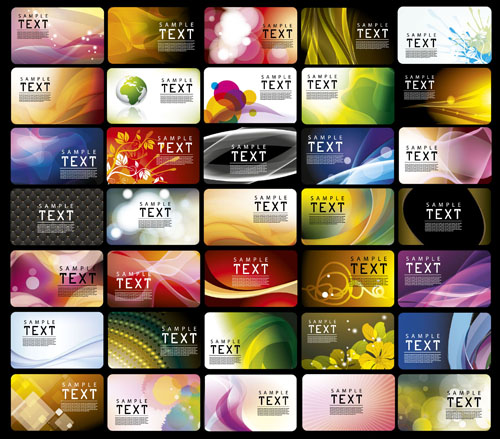 Best Business Cards vector material Collection 04 material collection cards business card business best   