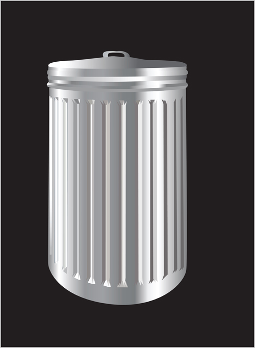 Silver trash vector material trash silver   