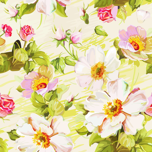 Beautiful Floral Patterns vector ser 02 patterns pattern floral pattern floral beautiful   