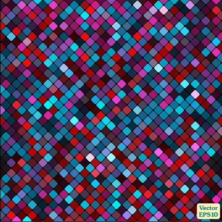 Multicolor mosaic shiny pattern vector material 03 shiny pattern multicolor mosaic material   