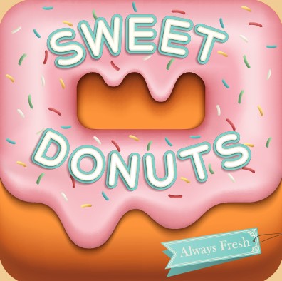 Sweet donuts design elements vector sweet element design elements   