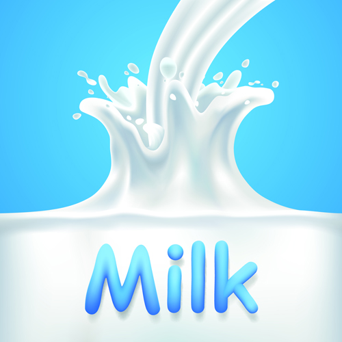 Quality milk advertising poster splashes style vector 01 splashes quality poster milk advertising   