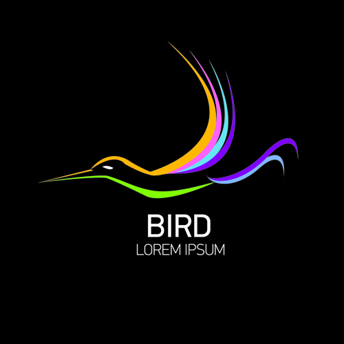 Abstract birds logos creative design vector 02 logo creative birds abstract   