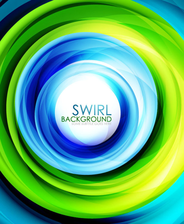 Set of Colorful swirl abstract vector background 02 swirl colorful abstract   