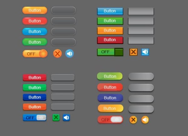 Colored web button AI vector web button colored color button ai   