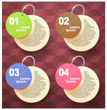 Round numbers labels design vector round numbers number labels   
