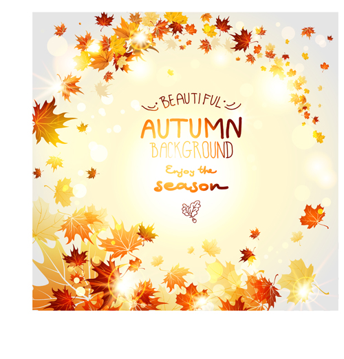Beautiful autumn leaves background creative vector 03 leaves background creative beautiful background autumn leaves autumn   