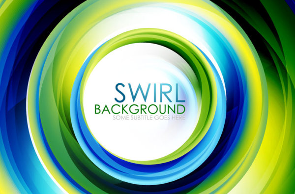 Set of Colorful swirl abstract vector background 03 swirl colorful abstract   