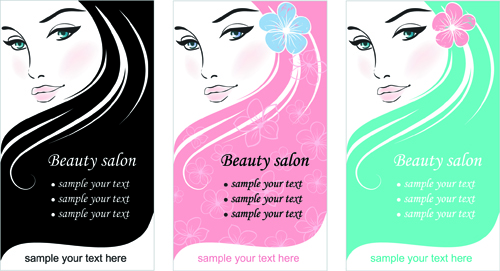 Woman with Beauty Salon vector 01 woman beauty salon beauty   